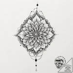 Dots (as a pattern), concept art for tattoo,… – tattoo sketch (№1751968535_0, 08.07.2025 09:55) — tattoovalue.net