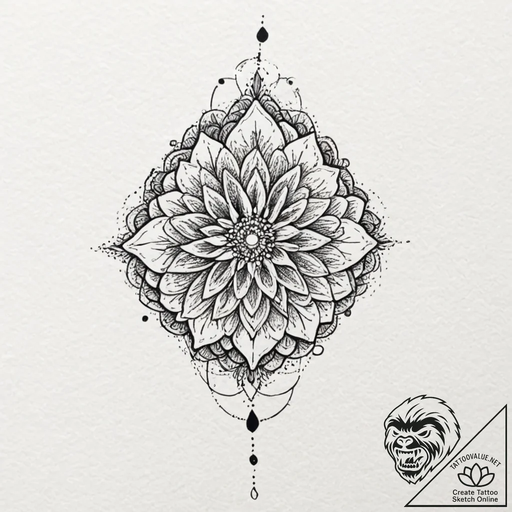 Dots (as a pattern), concept art for tattoo,... - tattoo sketch (№1751968535_0, 08.07.2025 09:55) — tattoovalue.net