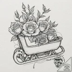 A sketch of the main characters from citizen… – tattoo sketch (№1751968704_0, 08.07.2025 09:58) — tattoovalue.net