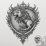 A linework tattoo design of the sigils of the… – tattoo sketch (№1751970058_0, 08.07.2025 10:20) — tattoovalue.net