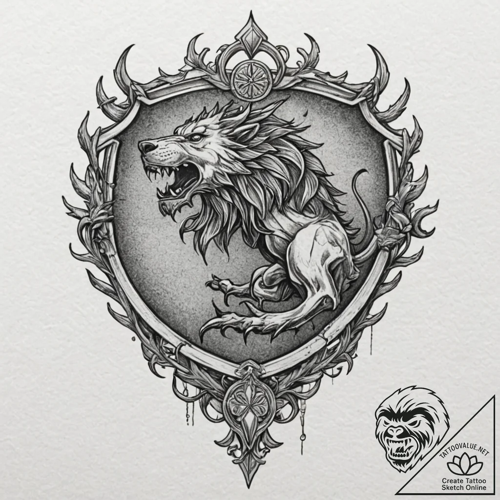 A linework tattoo design of the sigils of the... - tattoo sketch (№1751970058_0, 08.07.2025 10:20) — tattoovalue.net