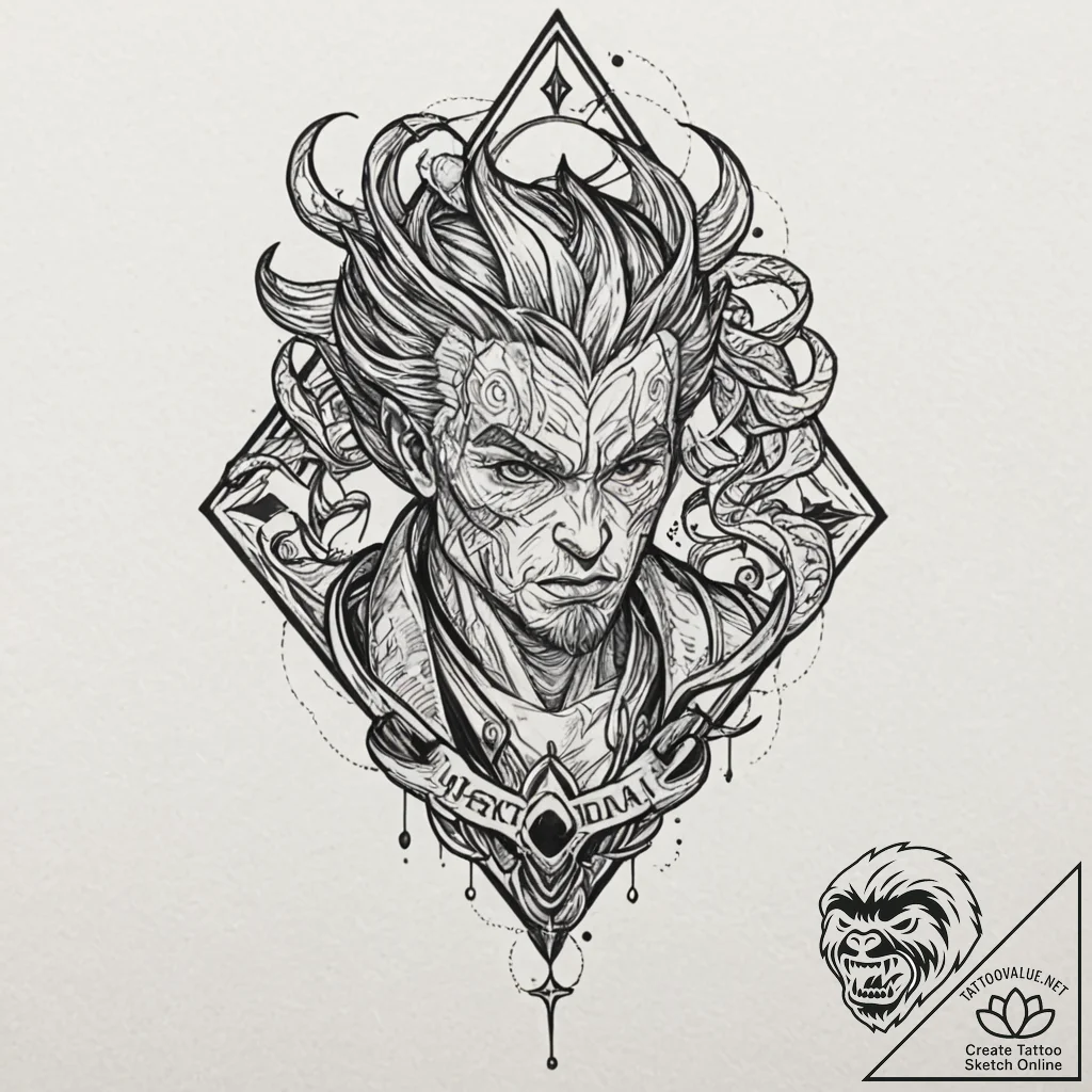 Other mcu heroes & villains, tattoo flash she... - tattoo sketch (№1751970142_0, 08.07.2025 10:22) — tattoovalue.net
