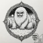 A neo-traditional design of a wampa from hoth… – tattoo sketch (№1751971149_0, 08.07.2025 10:39) — tattoovalue.net