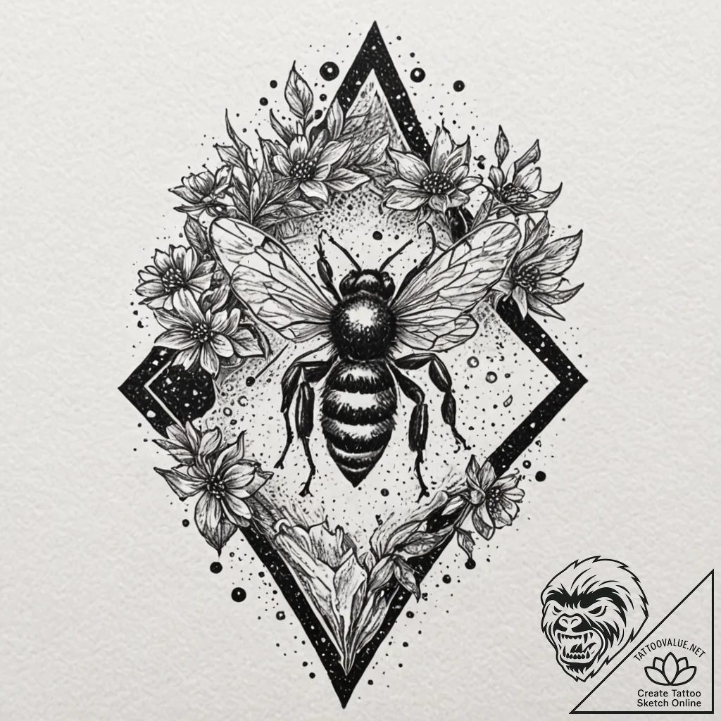 A phrase "poison and honey", tattoo sketch de... - tattoo sketch (№1751975149_0, 08.07.2025 11:45) — tattoovalue.net
