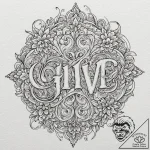 A single, powerful word “give”, with the lett… – tattoo sketch (№1751975834_0, 08.07.2025 11:57) — tattoovalue.net