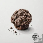 A single, perfect, glistening truffle – tattoo sketch (№1751976426_0, 08.07.2025 12:07) — tattoovalue.net