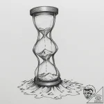 An hourglass, but the sand is flowing upwards… – tattoo sketch (№1751984747_0, 08.07.2025 14:25) — tattoovalue.net