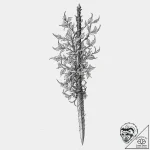 A beautiful but deadly thorny vine, wrapping… – tattoo sketch (№1751985731_0, 08.07.2025 14:42) — tattoovalue.net