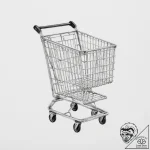 A simple drawing of a shopping cart, empty – tattoo sketch (№1751985898_0, 08.07.2025 14:44) — tattoovalue.net