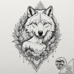 A beautiful woman with her face half-covered… – tattoo sketch (№1751989245_0, 08.07.2025 15:40) — tattoovalue.net