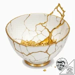 A kintsugi bowl, its broken pieces repaired w… – tattoo sketch (№1751990080_0, 08.07.2025 15:54) — tattoovalue.net
