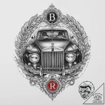 A beautiful, detailed drawing of a classic lu… – tattoo sketch (№1751997562_0, 08.07.2025 17:59) — tattoovalue.net