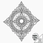 A beautiful, ornate antique piece of jewelry,… – tattoo sketch (№1751997813_0, 08.07.2025 18:03) — tattoovalue.net