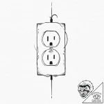 A simple drawing of a power outlet, but it’s… – tattoo sketch (№1752000477_0, 08.07.2025 18:47) — tattoovalue.net