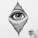 A single, black tear, but it is made of obsid… – tattoo sketch (№1752001058_0, 08.07.2025 18:57) — tattoovalue.net
