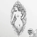 A beautiful, ornate design that flows with th… – tattoo sketch (№1752002302_0, 08.07.2025 19:18) — tattoovalue.net