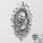 A single, black handprint, but the fingers ar… – tattoo sketch (№1752002388_0, 08.07.2025 19:19) — tattoovalue.net