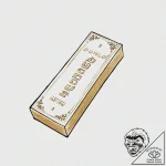A single, perfect, polished gold bar – tattoo sketch (№1752002649_0, 08.07.2025 19:24) — tattoovalue.net