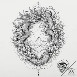 A pack of spectral vultures, waiting patientl… – tattoo sketch (№1752004270_0, 08.07.2025 19:51) — tattoovalue.net