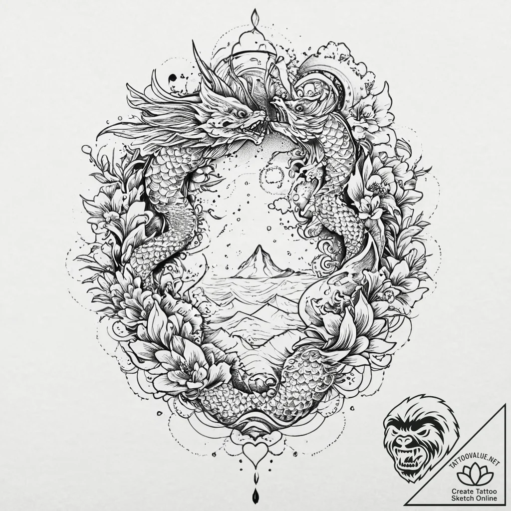 A pack of spectral vultures, waiting patientl... - tattoo sketch (№1752004270_0, 08.07.2025 19:51) — tattoovalue.net
