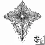 A beautiful, delicate pattern of art deco fan… – tattoo sketch (№1752004613_0, 08.07.2025 19:56) — tattoovalue.net