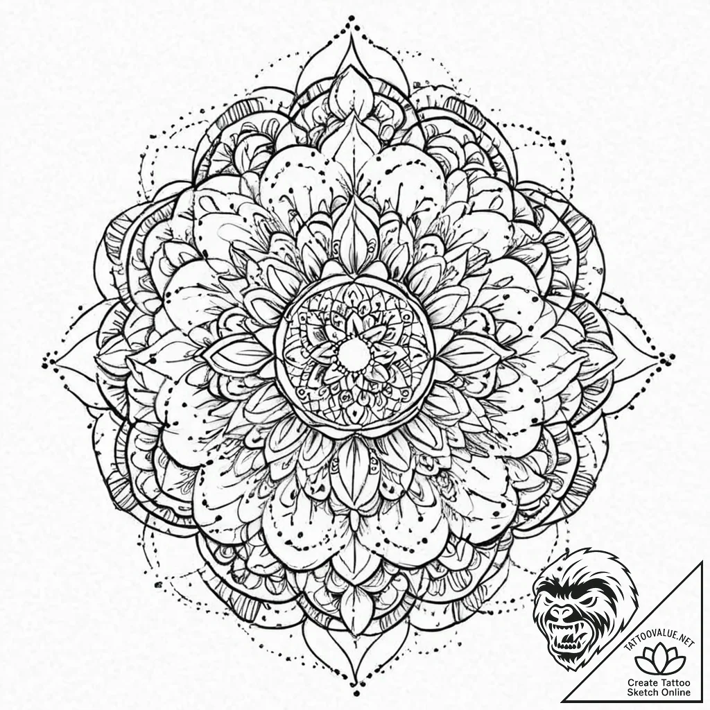 A girl whose tears are falling leaves, tattoo... - tattoo sketch (№1752005456_0, 08.07.2025 20:10) — tattoovalue.net