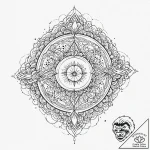 A phrase “a symphony of chaos and grace”, tat… – tattoo sketch (№1752009897_0, 08.07.2025 21:24) — tattoovalue.net