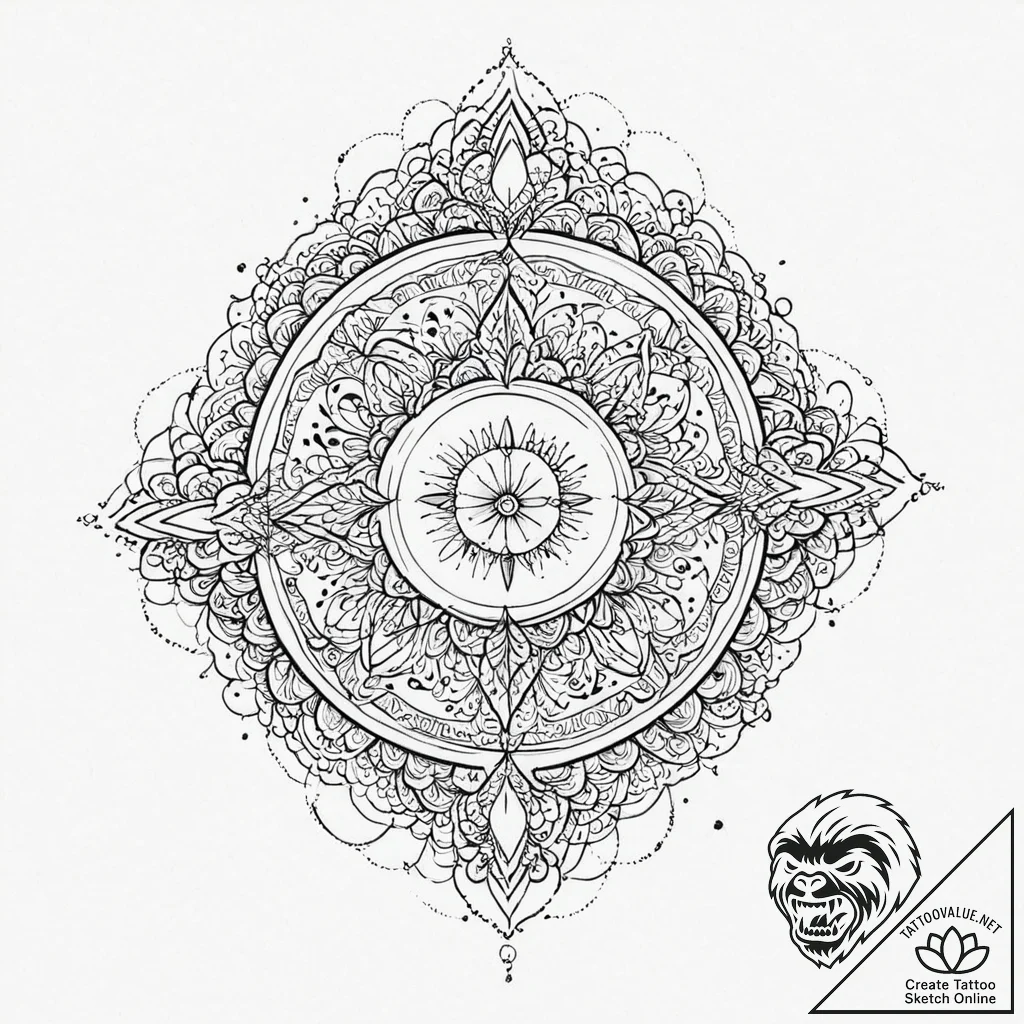 A phrase "a symphony of chaos and grace", tat... - tattoo sketch (№1752009897_0, 08.07.2025 21:24) — tattoovalue.net