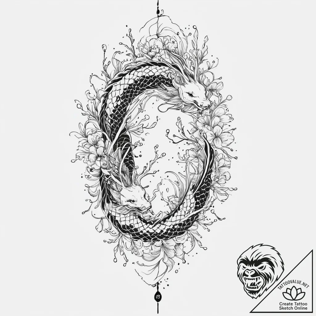 The phrase "live with intention", concept art... - tattoo sketch (№1752010155_0, 08.07.2025 21:29) — tattoovalue.net
