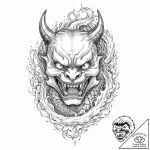 A snarling, rabid dog, its teeth bared, tatto… – tattoo sketch (№1752011865_0, 08.07.2025 21:57) — tattoovalue.net