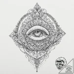 The phrase “the world is my oyster”, ink illu… – tattoo sketch (№1752011954_0, 08.07.2025 21:59) — tattoovalue.net