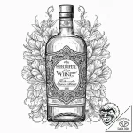 A beautiful, detailed drawing of a vintage bo… – tattoo sketch (№1752012976_0, 08.07.2025 22:16) — tattoovalue.net