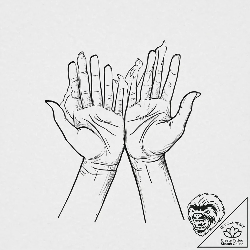 A single, powerful word "give", with the lett... - tattoo sketch (№1752016981_0, 08.07.2025 23:23) — tattoovalue.net