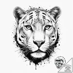 A beautiful, realistic panther, sleek and pow… – tattoo sketch (№1752020902_0, 09.07.2025 00:28) — tattoovalue.net