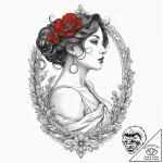 A girl whose skin has the texture of a marble… – tattoo sketch (№1752021670_0, 09.07.2025 00:41) — tattoovalue.net