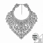 A beautiful, delicate collar of lace, tattooe… – tattoo sketch (№1752023210_0, 09.07.2025 01:06) — tattoovalue.net