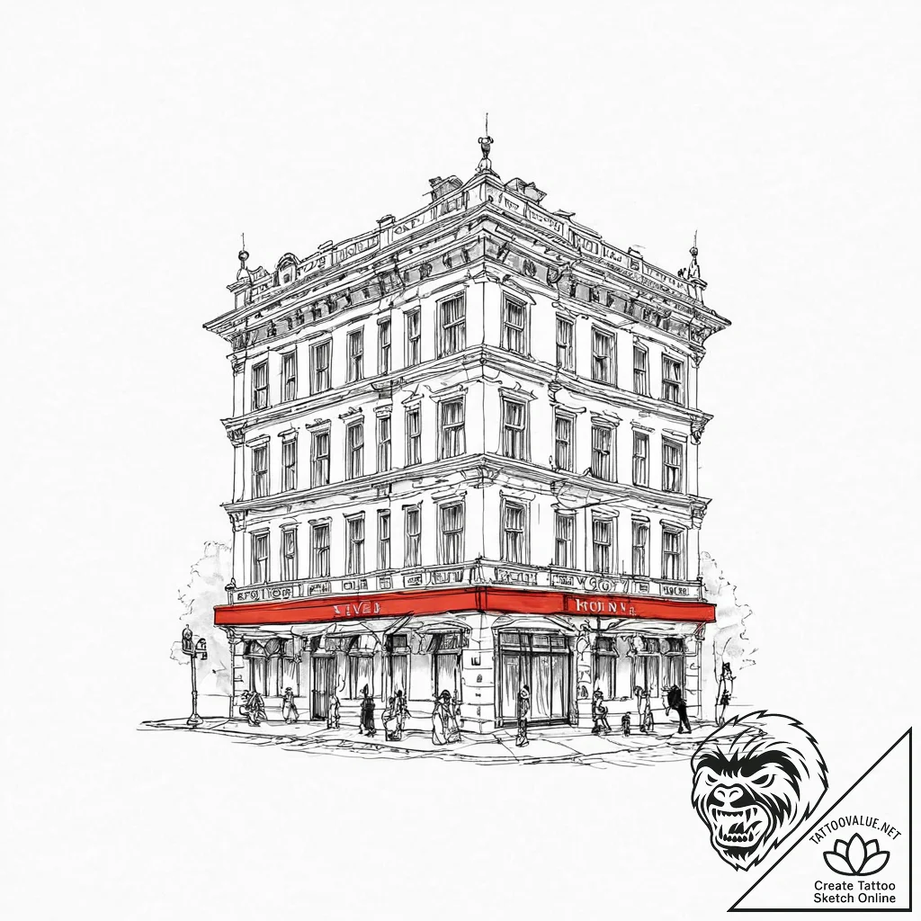 A beautiful, detailed drawing of a classic lu... - tattoo sketch (№1752055665_0, 09.07.2025 10:07) — tattoovalue.net