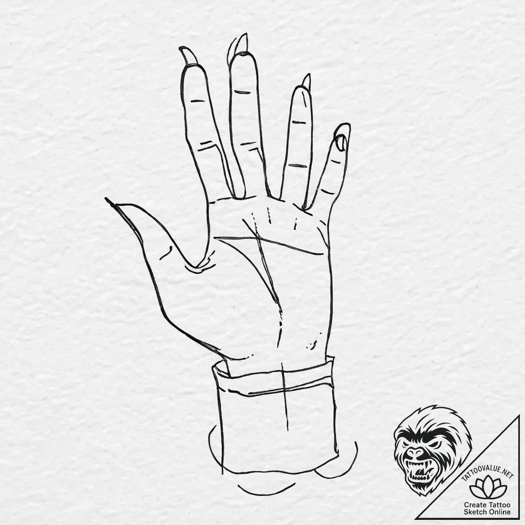 A person, whose body is a warm, welcoming hom... - tattoo sketch (№1752055920_0, 09.07.2025 10:12) — tattoovalue.net