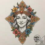 A beautiful, wise old soul, with a gentle, kn… – tattoo sketch (№1752060648_0, 09.07.2025 11:30) — tattoovalue.net