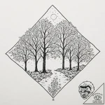 A beautiful, abstract representation of the f… – tattoo sketch (№1752061560_0, 09.07.2025 11:46) — tattoovalue.net