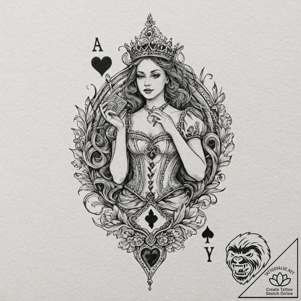 A human hand, holding a burning playing card,... - tattoo sketch (№1752061719_0, 09.07.2025 11:48) — tattoovalue.net
