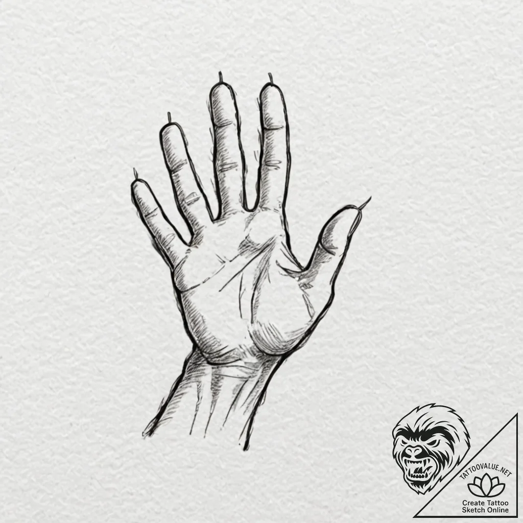 A person, forgiving someone who has wronged t... - tattoo sketch (№1752062034_0, 09.07.2025 11:53) — tattoovalue.net