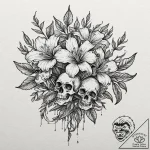 A beautiful but deadly poisonous flower, like… – tattoo sketch (№1752063607_0, 09.07.2025 12:20) — tattoovalue.net