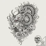 A beautiful, ornate hand fan, made of black l… – tattoo sketch (№1752063934_0, 09.07.2025 12:25) — tattoovalue.net
