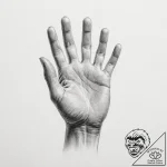 A human hand, reaching down to pull someone u… – tattoo sketch (№1752064775_0, 09.07.2025 12:39) — tattoovalue.net