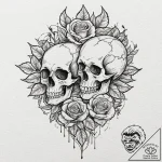 A drawing of a key that is broken in half, ta… – tattoo sketch (№1752065318_0, 09.07.2025 12:48) — tattoovalue.net