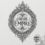 The phrase “create your own empire”, tattoo l… – tattoo sketch (№1752065397_0, 09.07.2025 12:49) — tattoovalue.net