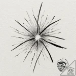 A single, black, aggressive brush stroke, lik… – tattoo sketch (№1752069915_0, 09.07.2025 14:05) — tattoovalue.net