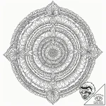 A beautiful, complex mandala, symbolizing uni… – tattoo sketch (№1752070247_0, 09.07.2025 14:10) — tattoovalue.net