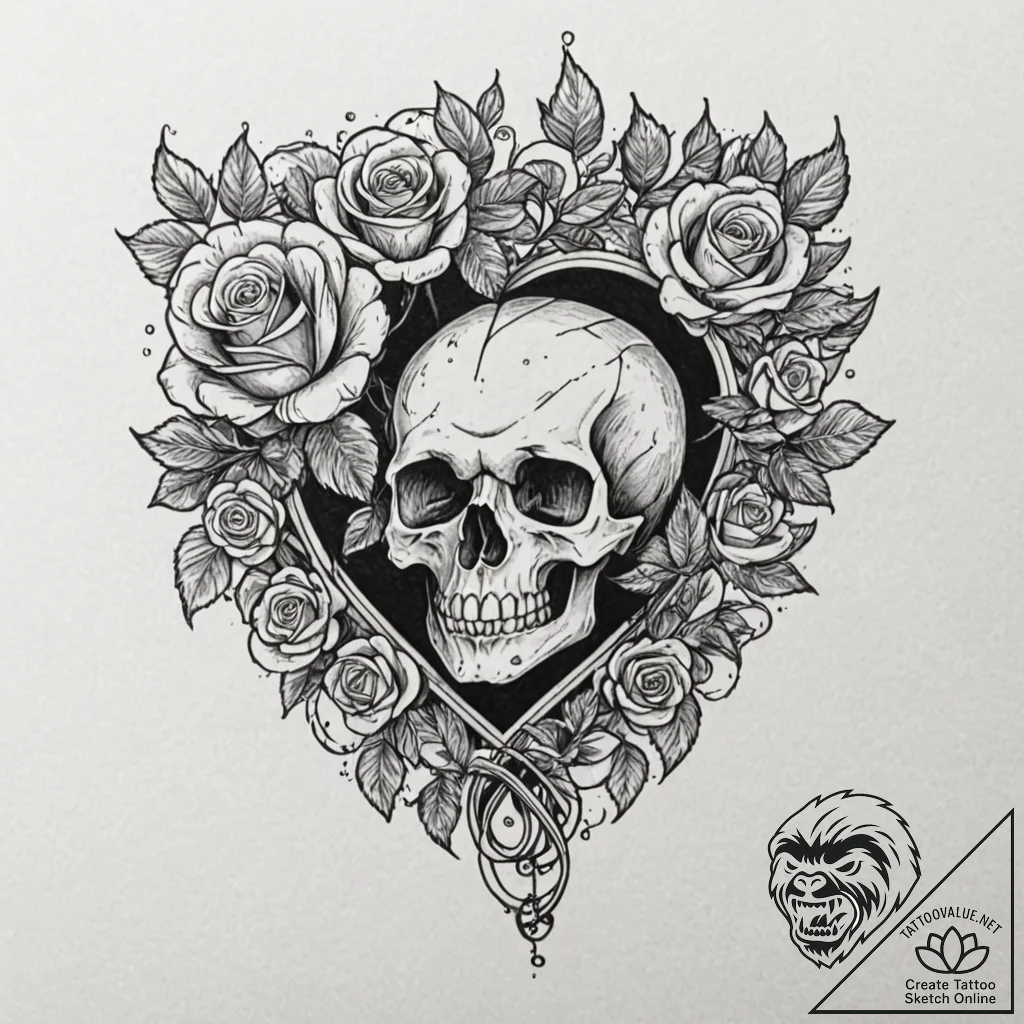 A single, perfect key, with a heart-shaped ha... - tattoo sketch (№1752075085_0, 09.07.2025 15:31) — tattoovalue.net